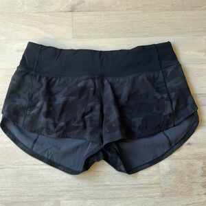 Lululemon black and grey cameo shorts